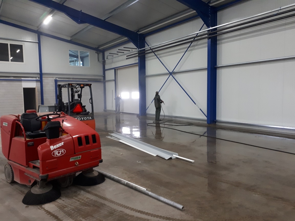 komkommerkwekerij Schoonmaak