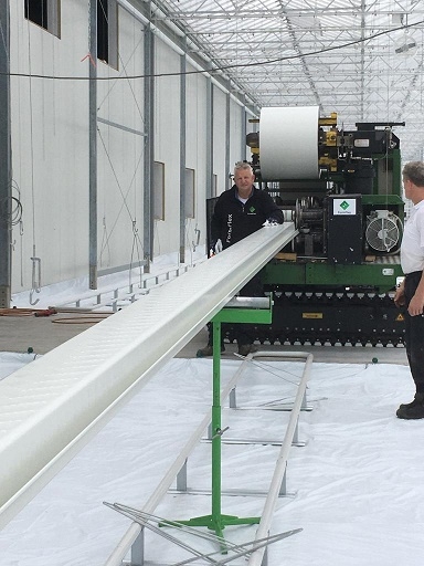 komkommerkwekerij Teeltgoten draaien