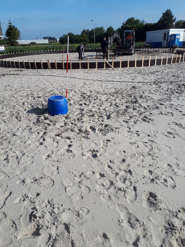 komkommerkwekerij Warmtbuffer fundering aanbouw